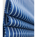 CVC COTTON POLYESTER YARN DYED STRIPE FABRIC FOR SHIRTS